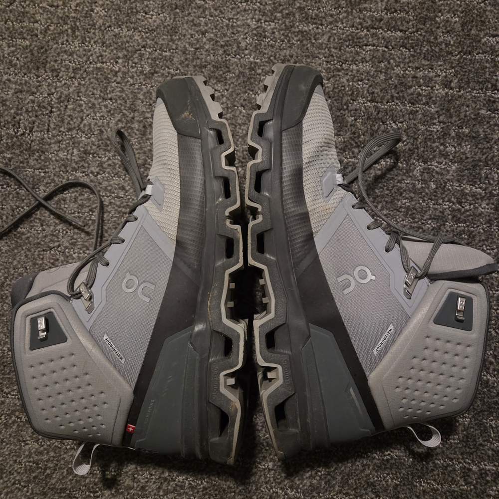 On Running CloudRock Boots Men's Gray Hiking Shoes Sz 12